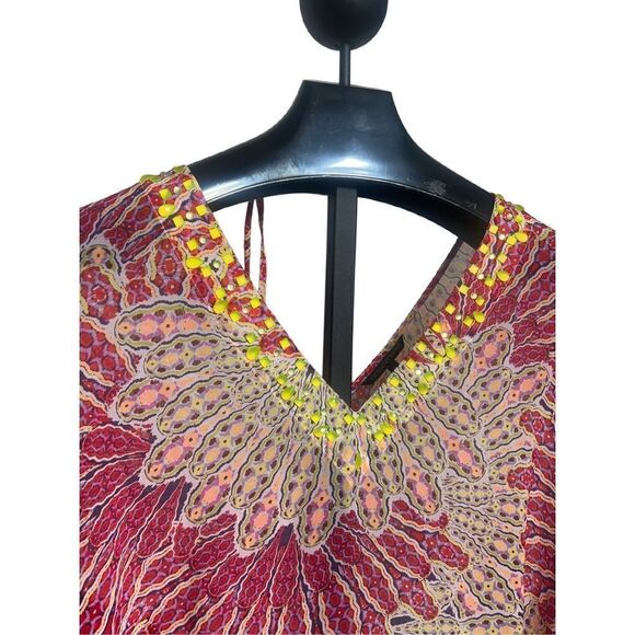 Victoria's Secret Silky Embellished Floral Swimsuit Cover Up Size Small - Picture 2 of 6